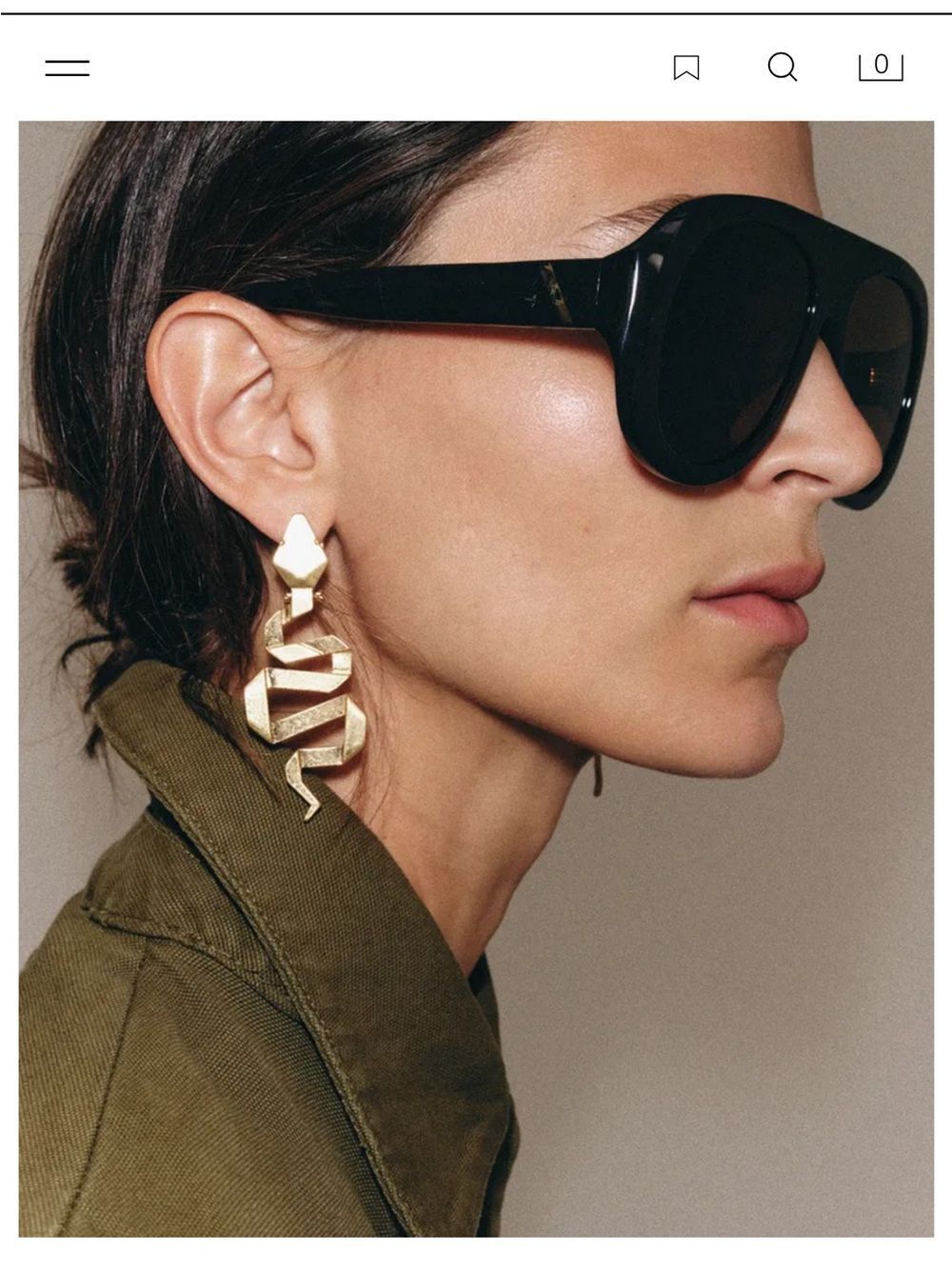 Zara Snake Metal Drop Earrings - Women's Jewelry